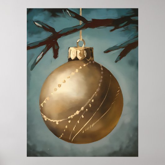 Weihnachts-Kunstdrucke, Weihnachten, Ölgemälde Poster (Vorne)