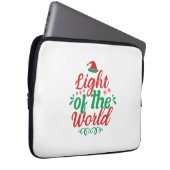 Weihnachts-Kunstlicht Laptopschutzhülle (Vorne Rechts)