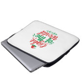 Weihnachts-Kunstlicht Laptopschutzhülle (Vorne Knopf)