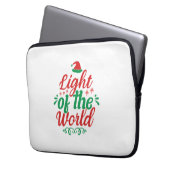 Weihnachts-Kunstlicht Laptopschutzhülle (Vorderseite Links)