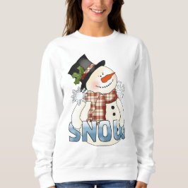 Weihnachts-Kunstschneemann-Sweatshirt Sweatshirt