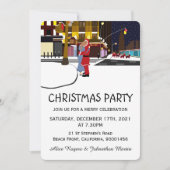 Weihnachts-Kuss am Broadway - Einladung (Vorderseite)