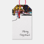 Weihnachts-Kuss am Broadway Weihnachtsmarken Geschenkanhänger (Vorderseite)