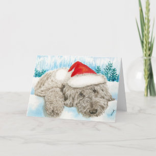 Weihnachts-Labradoodle Feiertagskarte