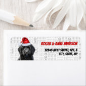 Weihnachts-Labradoodle-Hund Lover-Rücksendeadresse (Insitu)