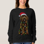 Weihnachts-Labradoodle Sweatshirt (Vorderseite)