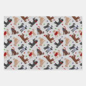 Weihnachts Labradoodle Wrapping Paper Sheets Geschenkpapier Set (Vorderseite 3)