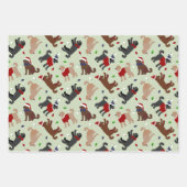 Weihnachts Labradoodle Wrapping Paper Sheets Geschenkpapier Set (Vorderseite 2)