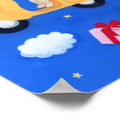 Weihnachts-Labrador-Delivery-Malerei Poster (Ecke)