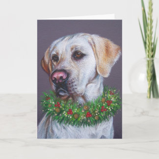 Weihnachts-Labrador Feiertagskarte