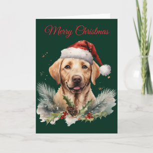 Weihnachts-Labrador Feiertagskarte