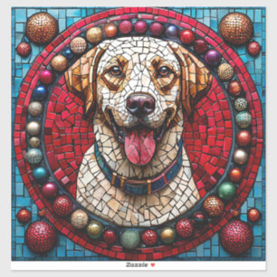 Weihnachts-Labrador-Hund Festlicher Geschenk für H Aufkleber