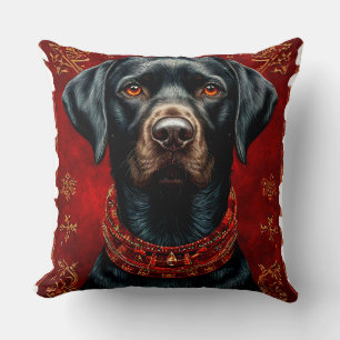 Weihnachts-Labrador-Hund Kissen