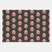 Weihnachts-Labrador-Hundeschleife Geschenkpapier Set (Vorderseite 3)