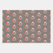 Weihnachts-Labrador-Hundeschleife Geschenkpapier Set (Vorderseite 2)
