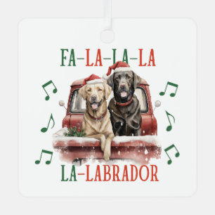 Weihnachts-Labrador-Hundeschmuck Ornament Aus Metall