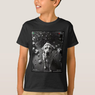 Weihnachts-Labrador Retriever auf Kamera aufgefang T-Shirt