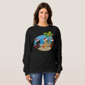 Weihnachts Labrador Retriever Bikini Girls Sweatshirt (Vorne ganz)