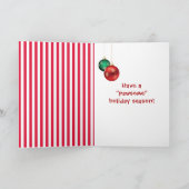 Weihnachts Labrador Retriever Doctor Karte (Innenseite)