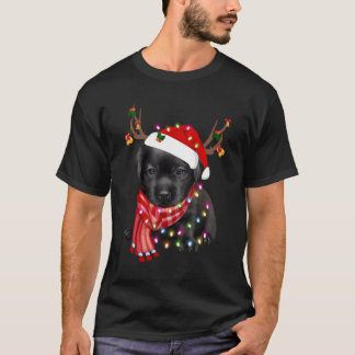 Weihnachts Labrador Retriever Dog Black Lab Lover  T-Shirt