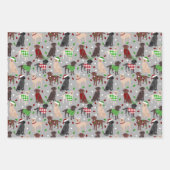 Weihnachts Labrador Retriever Geschenkpapier Set (Vorderseite 3)