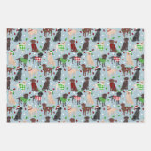 Weihnachts Labrador Retriever Geschenkpapier Set (Vorderseite 2)