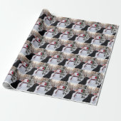 Weihnachts-Labrador Retriever mit Schneemann Geschenkpapier (Ungerollt)
