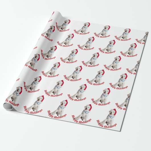 Weihnachts-Labrador Retriever mit Stethoskop Geschenkpapier (Ungerollt)
