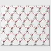 Weihnachts-Labrador Retriever mit Stethoskop Geschenkpapier (Flach)