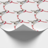 Weihnachts-Labrador Retriever mit Stethoskop Geschenkpapier (Ecke)