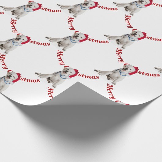 Weihnachts-Labrador Retriever mit Stethoskop Geschenkpapier (Ecke)