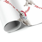 Weihnachts-Labrador Retriever mit Stethoskop Geschenkpapier (Rolleneckpunkt)