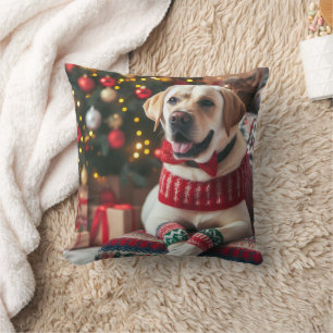 Weihnachts Labrador Retriever Pillow Kissen