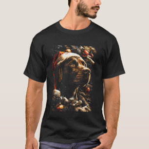 Weihnachts-Labrador Retriever Santa Hut Festlich S T-Shirt