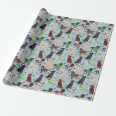 Weihnachts-Labrador Retriever-Wrapping-Papier Geschenkpapier (Ungerollt)