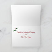 Weihnachts-Labrador-Welpen Feiertagskarte (Innenseite)