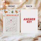 Weihnachts-Labyrinth-Spiel Feiertagskarte
