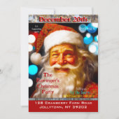 Weihnachts-Lächeln Frohes Weihnachtsfest Party Einladung (Vorderseite)