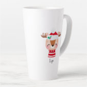 Weihnachts-Lächeln Rentier-Gesicht Milchtasse (Rechte Ecke)