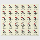 Weihnachts-Lacrosse-Schläger Geschenkpapier (Flach)