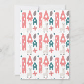 Weihnachts Lama Baby Duschkabine Wreath Joy Bundle Einladung (Rückseite)