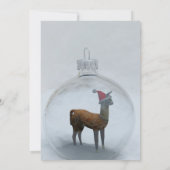 Weihnachts-Lama-Feiertag Einladung (Rückseite)