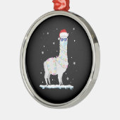 Weihnachts Lama Maske 2020 Weihnachten Familie Paj Ornament Aus Metall (Links)