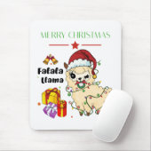 Weihnachts-Lama-Mauspad Mousepad (Mit Mouse)
