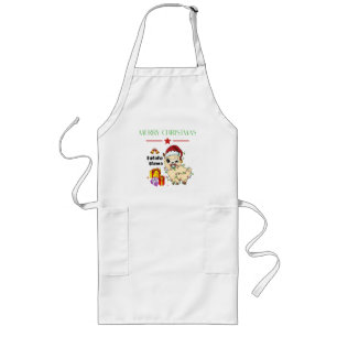 Weihnachts-Lama-Schürze Lange Schürze