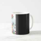 Weihnachts-Lamas Kaffeetasse (VorderseiteRechts)