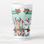 Weihnachts-Lamas Milchtasse (Vorderseite)