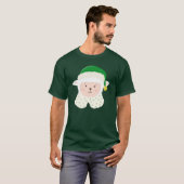 Weihnachts-Lamm-Schaf mit Elfenhut T-Shirt (Vorne ganz)