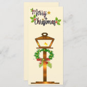 Weihnachts-Lampe Gruß (Vorne/Hinten)