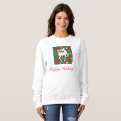 Weihnachts-Langarm-Sweatshirt Sweatshirt (Vorne ganz)